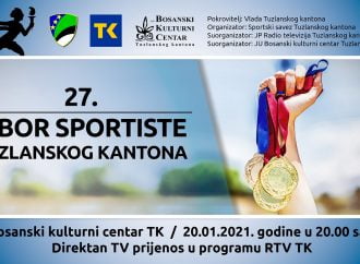 U srijedu 20. januara, 27. Izbor najboljih sportista Tuzlanskog kantona